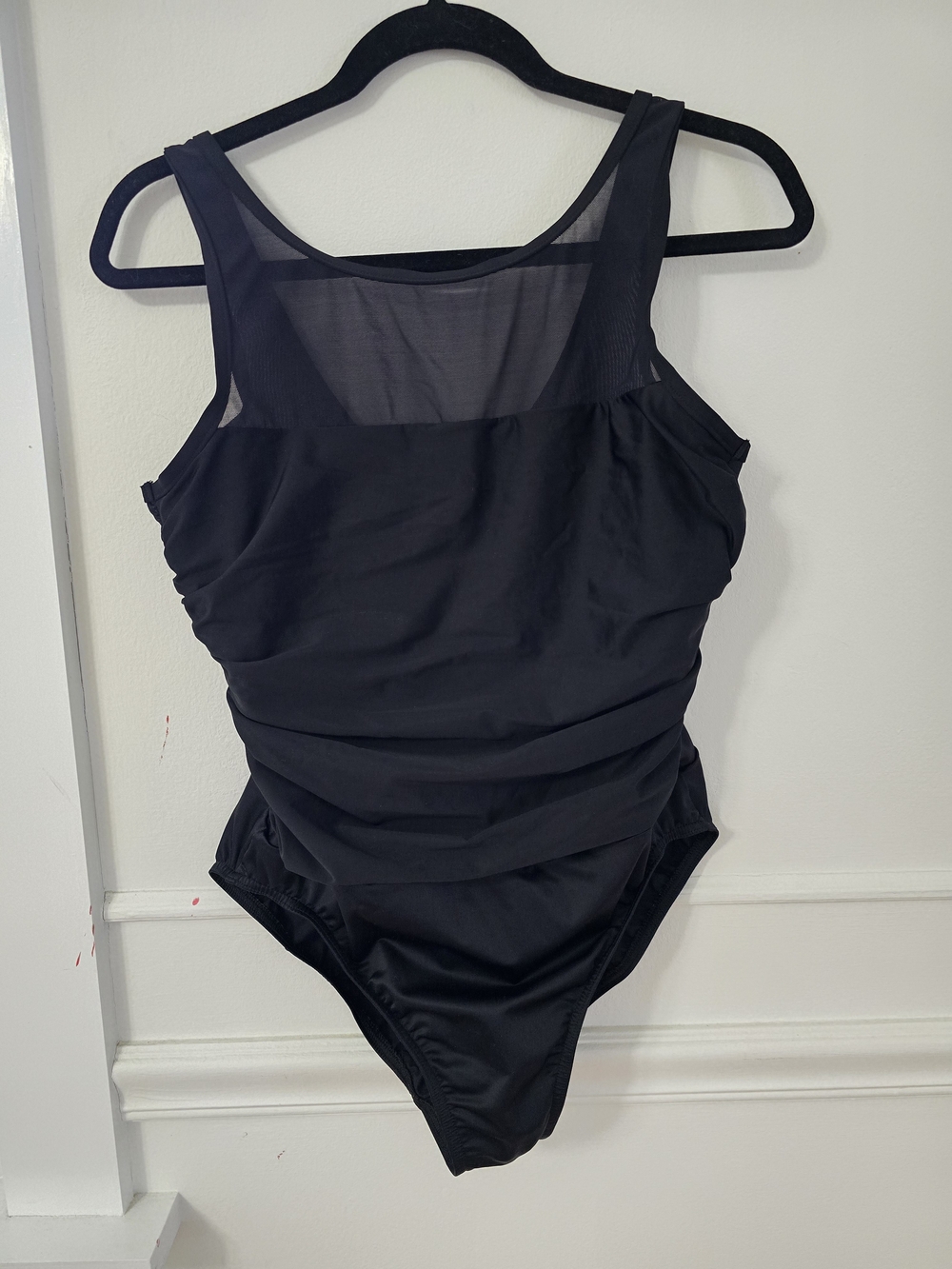 Miraclesuit Black One-Piece Swimsuit with Mesh Yoke